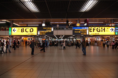 schiphol amsterodam - letiště větší než jsme čekali