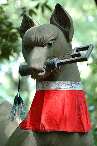Kyoto, Tofokuji, Kitsune Statue