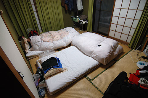 Kumamoto, hostel room